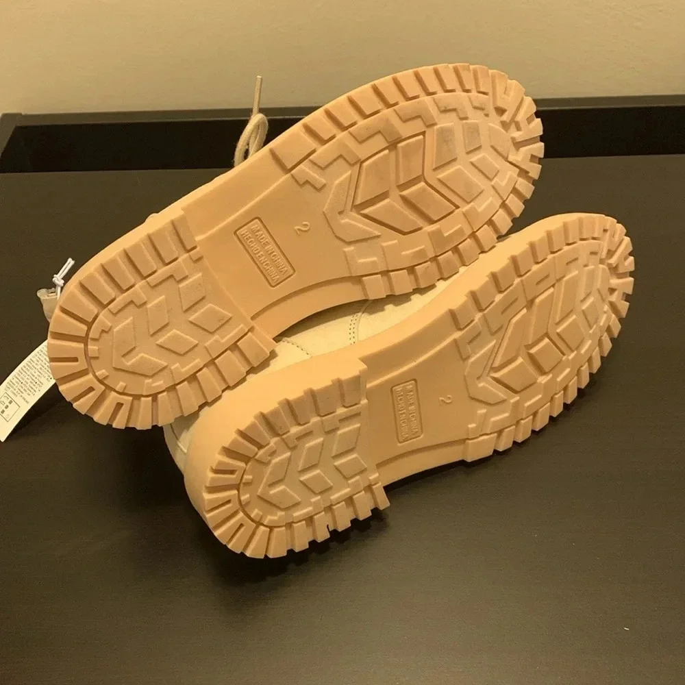 OLD NAVY Faux Suede Lace-Up Boots for Girls in Quinoa‎